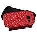 Asmyna Hybrid Luxurious Lattice Dazzling with Rhinestones Total Defense Cover for Samsung Galaxy Discover R740C/Centura S738C - Retail Packaging - Red/Black