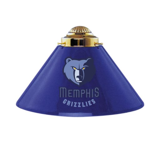 NBA Memphis Grizzlies Three Shade Metal Swags Billiard Table Lamp