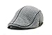 YCHY Men's Knitted Wool duckbill Hat Warm Newsboy Flat Scally Cap (deep grey02)