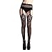 ABC(TM) Womens Lingerie net Lace Top Garter Belt Thigh Stocking Pantyhose (01)