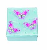 from Great Gizmos Pink Poppy Colourful Butterfly Jewellery Box - Sea Blue