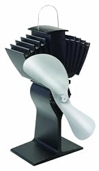 Caframo Ecofan Airplus, Black with Nickel Blade 3 Blade 802