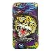 New Ed Hardy By Christian Audigier Yellow Tiger Snap on Hard Skin Back Cover Case for Apple Iphone 3g 3gs + Premium Lcd Screen Guard in Original Box