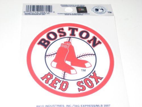 Boston Red Sox 3 x 3 Static Cling Decal