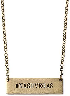 Nashvegas Hashtag Hand Stamped Copper Necklace