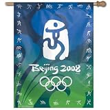 Beijing 2008 Olympic Hanging Banner Flag blue