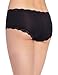 Maidenform Women's Modal Cheeky Hipster with Lace, Black W/Rum Raisin, 7