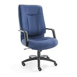Alera ST41FA20B Stratus Series High-Back Swivel/Tilt Chair, Blue Fabric