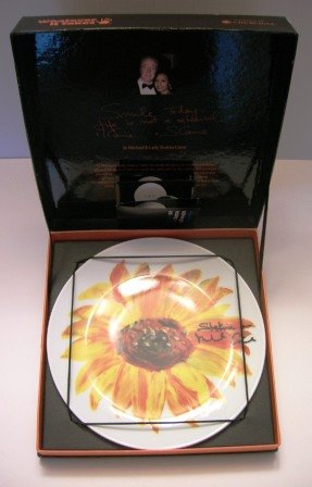 Sir Michael & Lady Shakira Caine Plate Gift Set Collectible