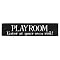 Playroom Enter at your own risk - Black/White (24")