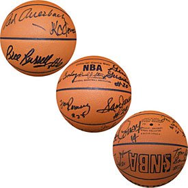 1960-61 Boston Celtics Team Signed Basketball