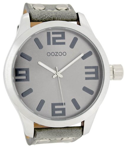 Oozoo XXL Herrenuhr mit Lederband