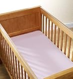 from Junior Joy 2 x  PINK  Cot Bed Fitted Sheet,100 Cotton - Size:70 x140cm