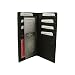 Checkbook Wallets | Women's Leather Wallets | Men's Checkbook Wallets | Men's Leather Checkbook Wallets - Genuine Leather Checkbook Holder & Credit Card Wallet (Black)