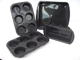 Review WellBake® Silicone Cookware 201085 / WellBake® Professional 4 Piece Baker's Set: 2 x 6 Bun Trays, 1 x 2lb Loaf Dish, 1 x 9