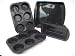 WellBake Professional 4 Piece Baker's Set: 2 x 6 Bun Trays, 1 x 1lb Loaf Dish, 1 x 9 Square Dish : Non-Stick Silicone + 10 Year Guarantee.  FREE p+p on this set