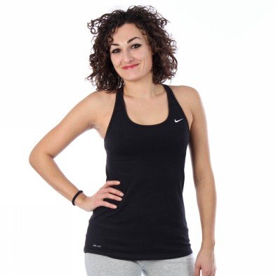 Nike Damen Long Bra Indy Racerback, black/white, L, DN364010L Preisvergleich