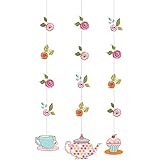 Tea Time Hanging Cutouts Danglers Party Decoration