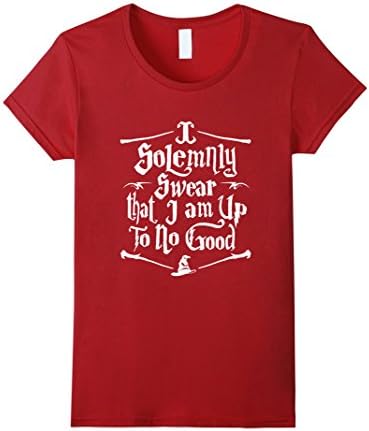 Women's Solemnly Swear - Mischief Managed Shirt Large Cranberry