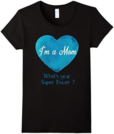 Women's I'm a Mom! What's your super power? Large Black