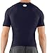 Under Armour Men's HeatGear Sonic Compression S/S Tee Midnight Navy/White T-Shirt MD