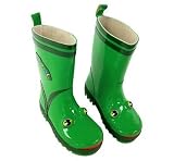 41qJjSK6loL. SL160  Kidorable Kids Raingear, Frog Rainboots Green 5