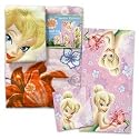 Tinkerbell 2-Piece Bath/Wash Fiber Reactive Print Towel Set with Sound Lights