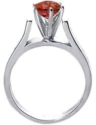 0.75 Ct Round H/I I1 Diamond 18K White Gold Ring