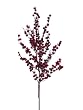 Pack of 12 Dark Red Berry Artificial Christmas Branches 30"