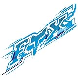 Fox Racing Flash Single Stickers Motocross Motorcycle Graphic Kit Accessories - Electric Blue