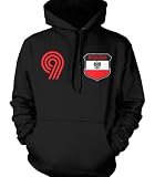 Polska Crest International Retro Soccer Sweatshirt, Poland National Pride Mens Pullover Hoodie