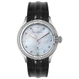 Christian Bernard Men's IA334ZWI 5th Collection Cubic Zirconia Black Leather Watch