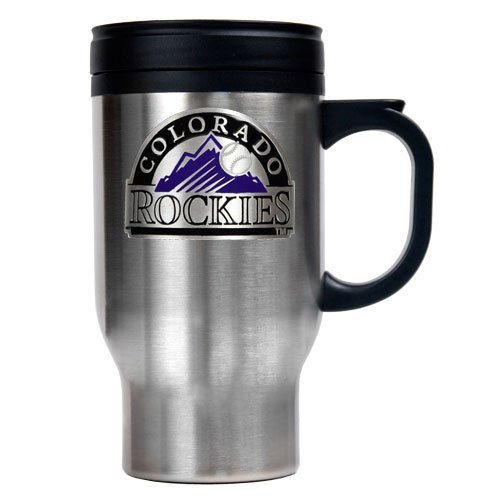 Colorado Rockies Stainless Steel Travel Mug  (Primary Logo)