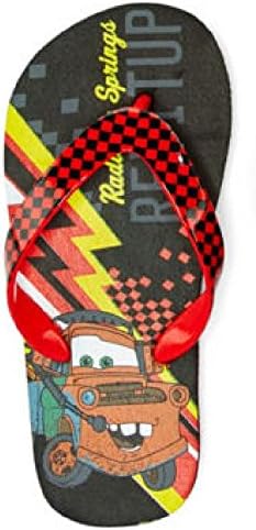 Disney Boy's Cars and Tow Mater Flip Flops (11-12 M US Little Kid)