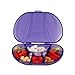 Multi-Day Vitacarry 8 Compartment Pill Box Holds up to 60 Pills Actual Size: 4.5”w X 3.0”d X .93”h (Purple)