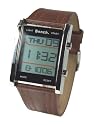 Bench Gents Lcd Brown Strap Watch