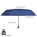 Procella Travel Umbrella - Compact for Easy Carrying, Strong, Durable Double Canopy - Auto Open and Close - Windproof & Waterproof - Sturdy - High Quality - Perfect Gift - Lifetime Guarantee (Navy Blue)