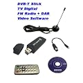 TV Digital + FM Radio DVB-T DVBT USB 2.0 Stick TV Digital Fernsehen mit Radio (FM / UKW) & DAB Funktion + Video Bearbeitung Software + Antenne + Fernbedienung Digital TV Tuner HDTV MPEG2 MPEG4 WINDOWS XP 2000 VISTA 32bit / 64bit W7 Linux DVBT W 7 Fernsehr Receiver