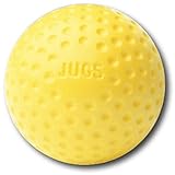 Jugs Yellow Dimpled Baseballs, 9-Inch, One Dozen