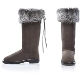 Dominion'Artemis'Women'sTallFashionShearlingBootswithToscanaTrim