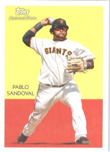 2010 Topps National Chicle Baseball Cards # 103 Pablo Sandoval - San Francisco Giants - MLB Trading Card in Screwdown Case