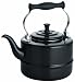 BonJour 2-Quart Porcelain Tea Kettle, Black