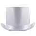 HMS Satin Tall Top Hat, White, One Size