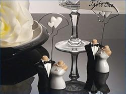 Joined At The Hip Bride and Groom Design Place Card Holders