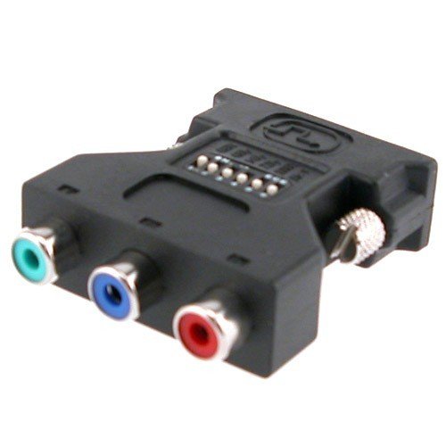 Eforcity DVI-I Male to HDTV [RGB] Video Component Adapter