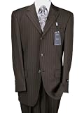 ~~ New 2009 ARRIVAL DK BROWN PINSTRIPE MEN SUITS ~~ Super 150's AUSTRALIAN 100% MERINO WOOL Hand Tailored Suit ~~ Guaranteed Highest Quality or your money back