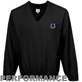 NFL Cutter & Buck Indianapolis Colts Black Astute Performance Pullover Windshirt (Large)