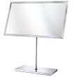 Minimalist Beveled Vanity Mirror in Brushed Nickel