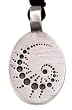 Fibonacci Fractal Chaos Math Pewter Pendant Necklace