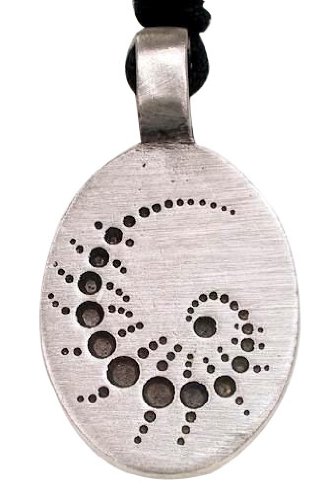 Fractal Chaos Pewter Necklace 